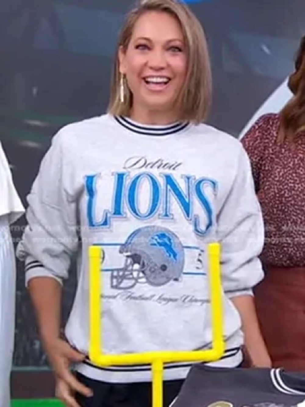 NWT! Detroit Lions Gray Graphic Sweatshirt Large